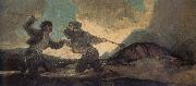 Francisco Goya Cudgel Fight painting
